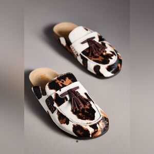 Sam Edelman Astrid Tassel Animal Print Mules
